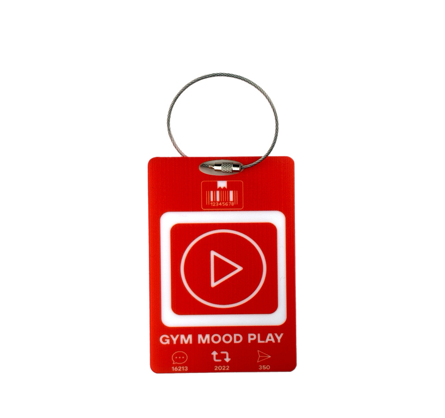 Luggage Tag “Gym mood play"