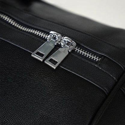 Duffle Black leather