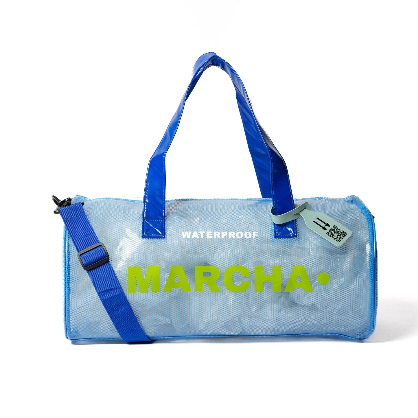 Aqua Blue Duffle Bag