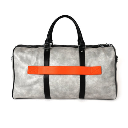 Gray Duffle Damage leather