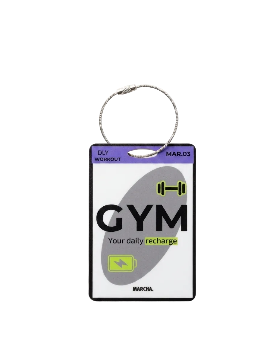 Luggage Tag "GYM RECHARGE"